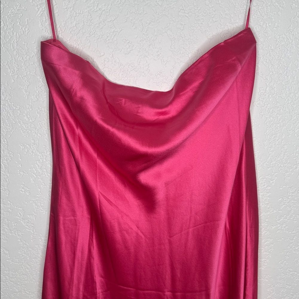 NWT Reformation Johanna Dress Silk Pink Large - Picture 4 of 13
